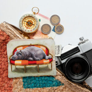 Hippo at Leisure Coin Purse