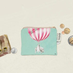 Hippo in Flight Coin Purse