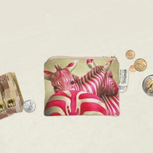 Pink Zebra Coin Purse