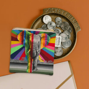 Elephant in Colour Coin Purse