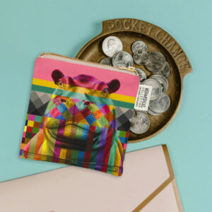 Hippo in Colour Coin Purse