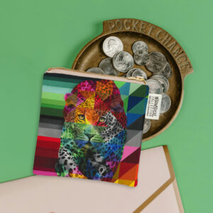 Leopard in Colour Coin Purse