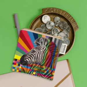 Zebra in Colour Coin Purse