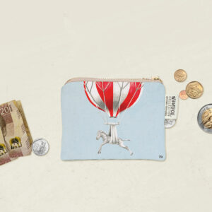Zebra in Flight Coin Purse