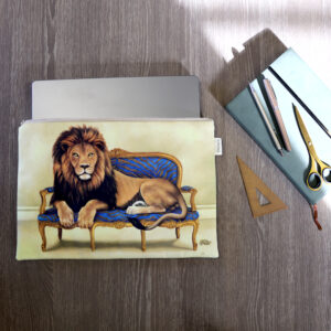 Lion at Leisure Laptop Bag