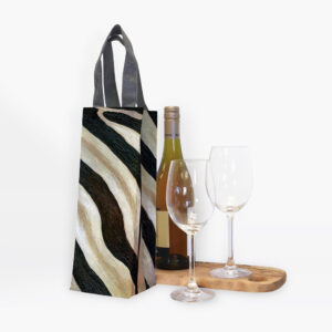 Boutique Zebra Recycled Wine Carrier