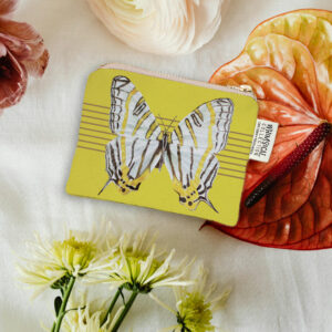 African Map Butterfly Coin Purse