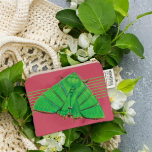 Green Tiger Moth Coin Purse