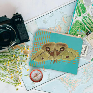 Pine Emperor Moth Coin Purse