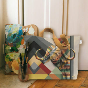 Buffalo in Shades of Africa Canvas Bag
