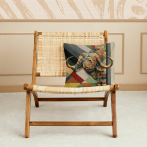 Buffalo in Shades of Africa Pillow Cover