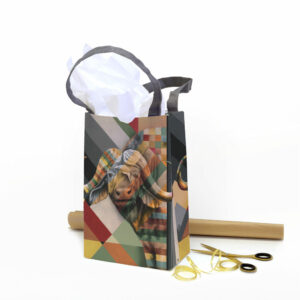 Buffalo in Shades of Africa Recycled Gift Bag