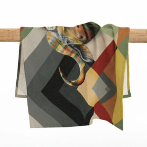 Buffalo in Shades of Africa Tea Towel