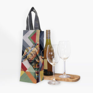Buffalo in Shades of Africa Recycled Wine Carrier