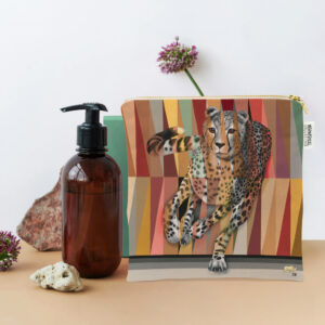 Cheetah in Shades of Africa Small Zip Bag