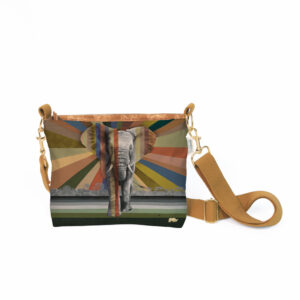 Elephant in Shades of Africa Sling Bag