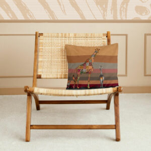 Giraffe in Shades of Africa Pillow Cover