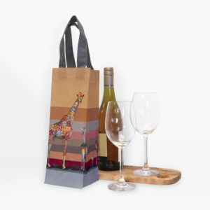 Giraffe in Shades of Africa Recycled Wine Carrier