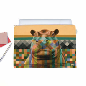 Hippo in Shades of Africa Laptop Bag