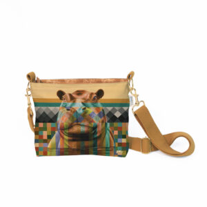 Hippo in Shades of Africa Sling Bag