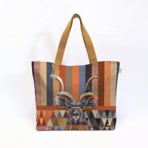 Kudu in Shades of Africa Canvas Bag