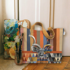 Kudu in Shades of Africa Canvas Bag