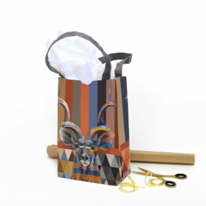 Kudu in Shades of Africa Recycled Gift Bag