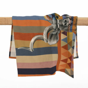 Kudu in Shades of Africa Tea Towel