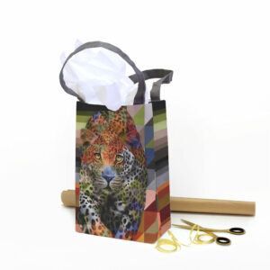 Leopard in Shades of Africa Recycled Gift Bag