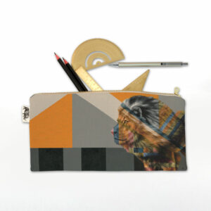 Lion in Shades of Africa Pencil Case