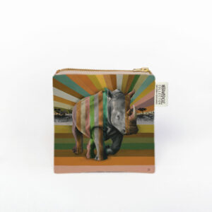 Rhino in Shades of Africa Coin Purse
