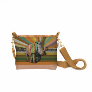 Rhino in Shades of Africa Sling Bag