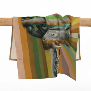 Rhino in Shades of Africa Tea Towel
