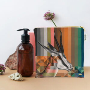 Springbok in Shades of Africa Small Zip Bag