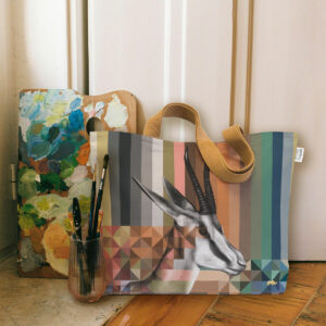 Springbok in Shades of Africa Canvas Bag