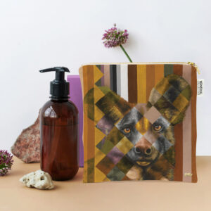 Wild Dog in Shades of Africa Small Zip Bag