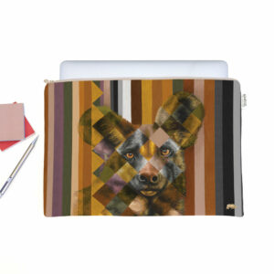 Wild Dog in Shades of Africa Laptop Bag