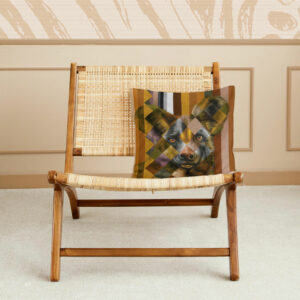 Wild Dog in Shades of Africa Pillow Cover