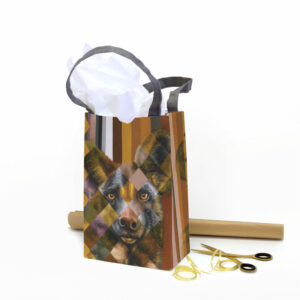 Wild Dog in Shades of Africa Recycled Gift Bag