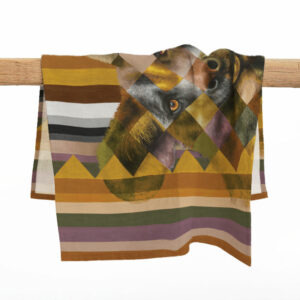 Wild Dog in Shades of Africa Tea Towel