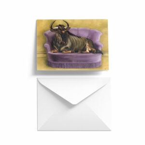 Wildebeest at Leisure Single Card