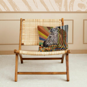 Zebra in Shades of Africa Pillow Cover
