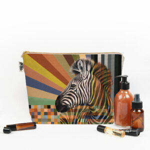 Zebra in Shades of Africa Toiletry Bag