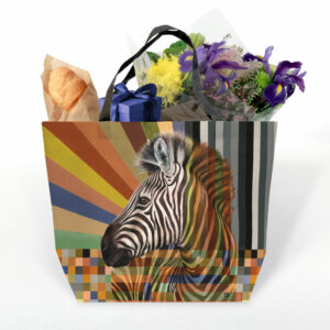 Zebra in Shades of Africa Recycled Shopper