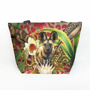 African Jungle Wild Dog Maxi Bag