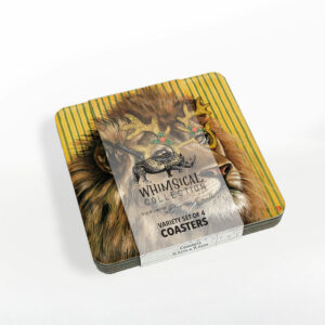 Festive Party Coasters – Lion, Rhino, Wild Dog & Warthog