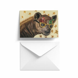 Festive Hyena Single Card