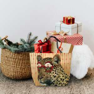 Festive Leopard Recycled Shopper