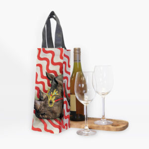 Festive Rhino Recycled Wine Carrier