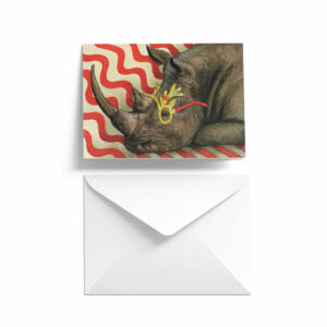 Festive Rhino Single Card